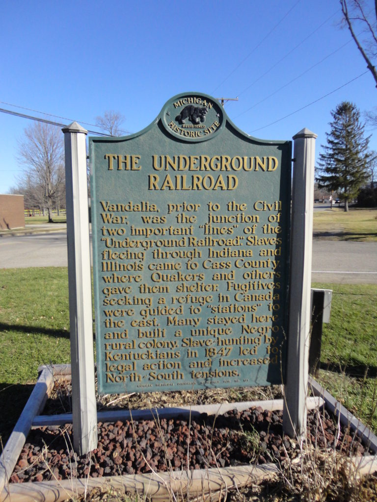 Vandalia's Underground Railroad historic marker